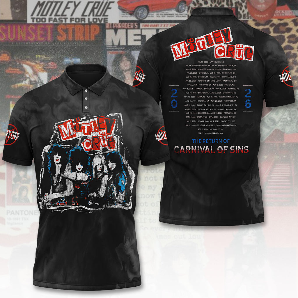 Mötley Crüe Tour 2026  3D Apparel – TANTN24357