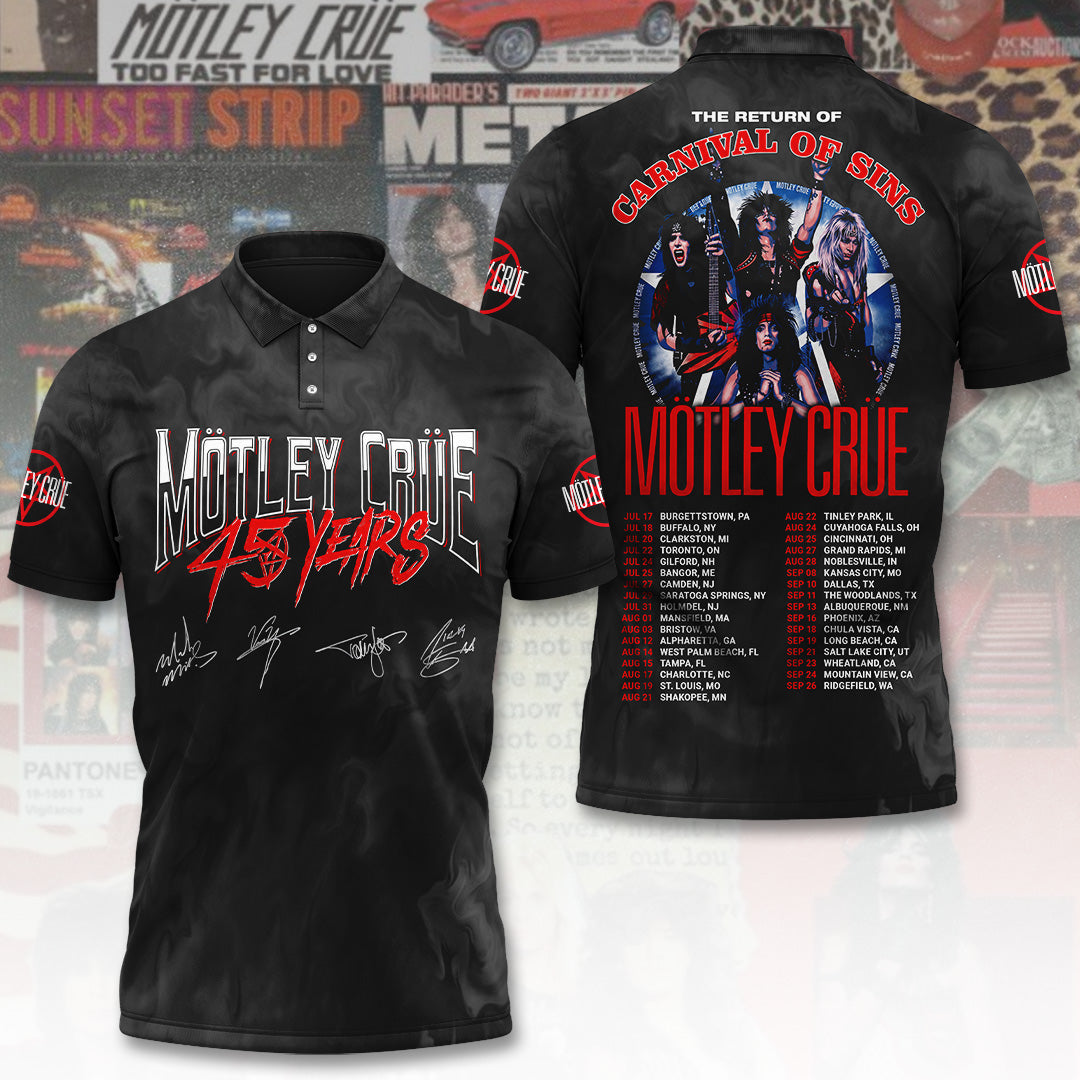 Mötley Crüe Tour 2026 3D Apparel – TANTN24358