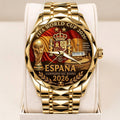 Spain National Team 2026 FIFA World Cup Champions Alloy Luxury Quartz Watch - TANTN24396