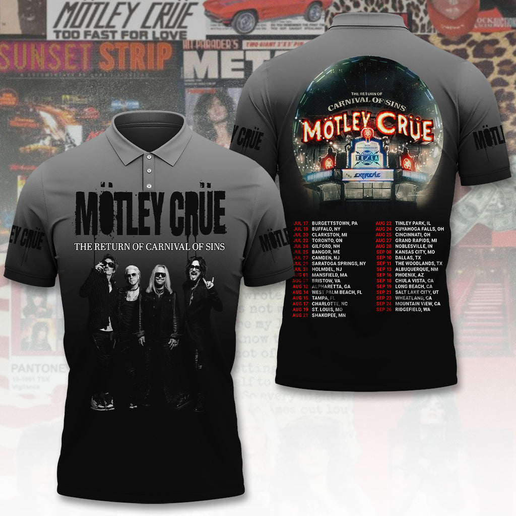 Mötley Crüe Tour 2026 3D Apparel – TANTN24441