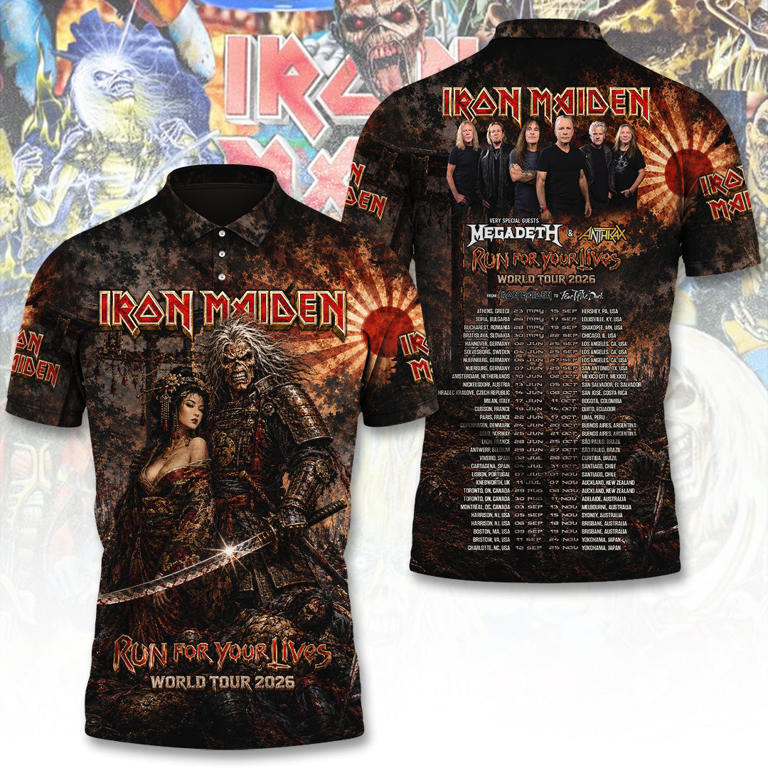 Iron Maiden Tour 2026 3D Apparel – TANTN24466