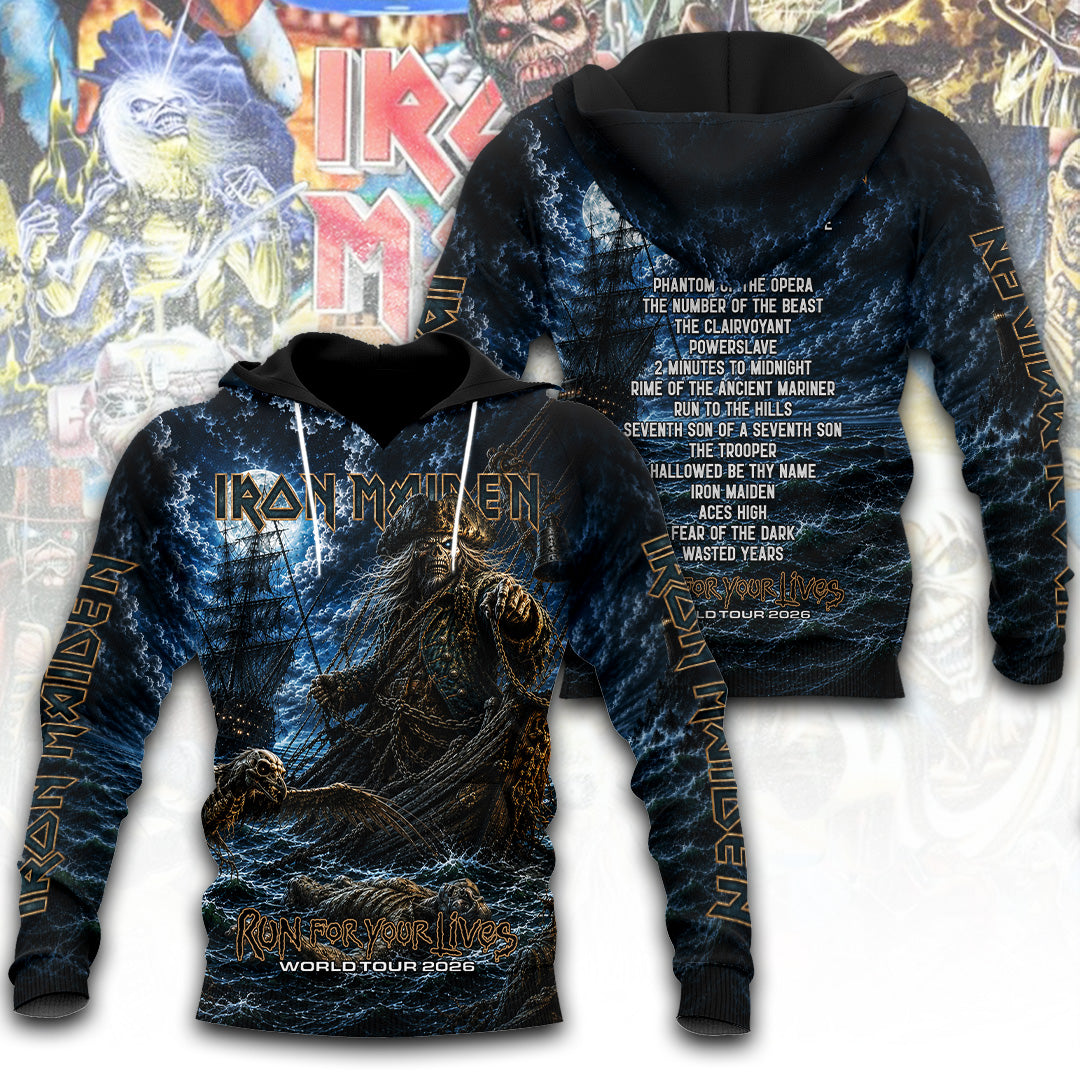 Iron Maiden Tour 2026 3D Apparel – TANTN24523
