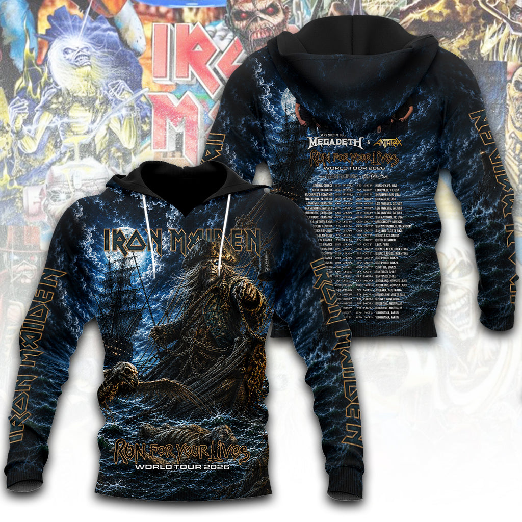 Iron Maiden Tour 2026 3D Apparel – TANTN24524