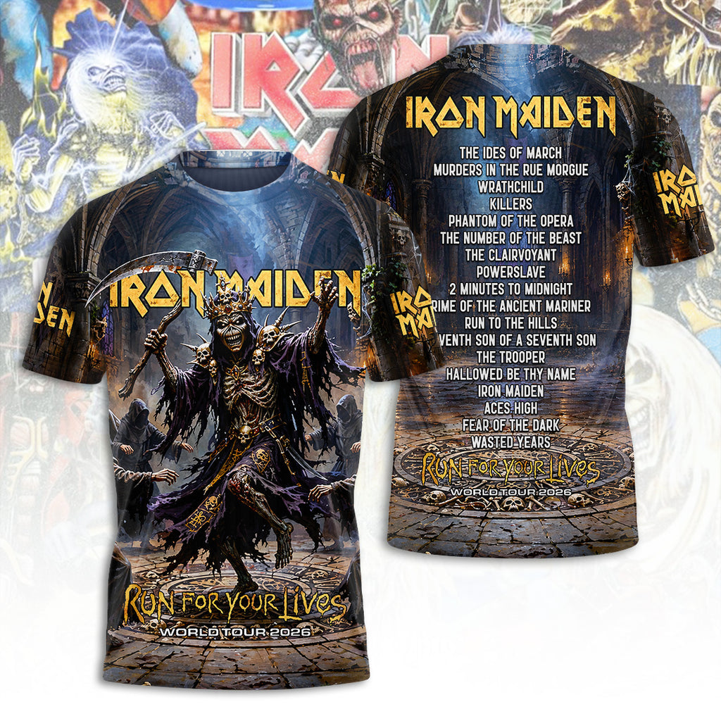 Iron Maiden Tour 2026 3D Apparel – TANTN24525