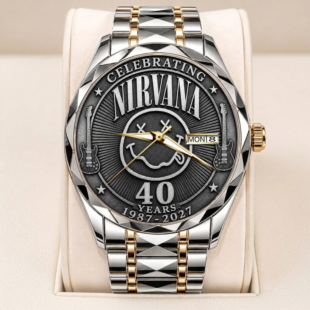 Nirvana 40th Anniversary Alloy Luxury Quartz Watch - TANTN24639