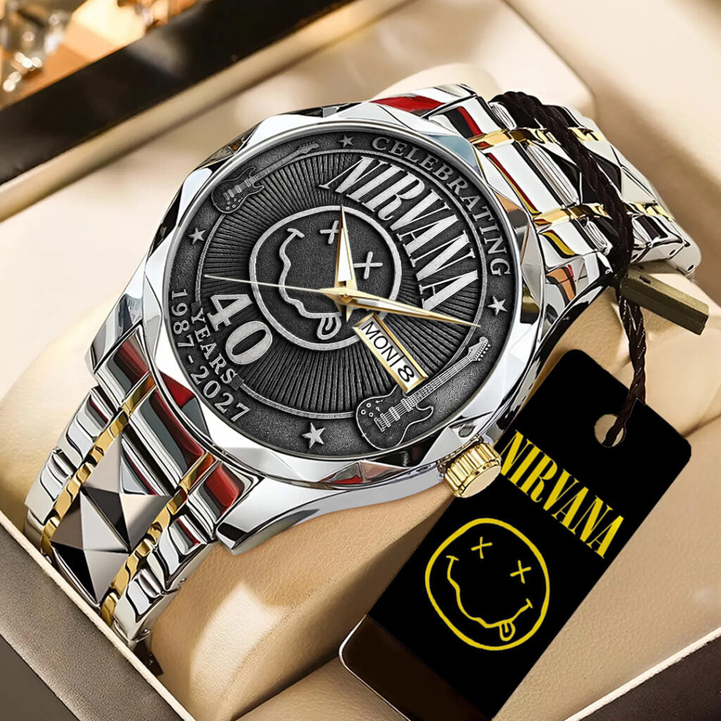 Nirvana 40th Anniversary Alloy Luxury Quartz Watch - TANTN24639