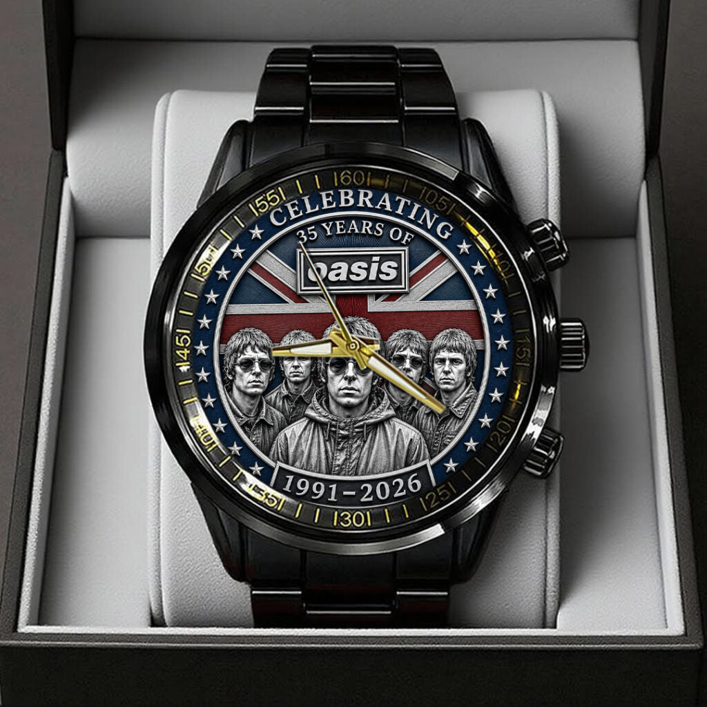 Oasis 35th Anniversary Black Stainless Steel Watch - TANTN24651