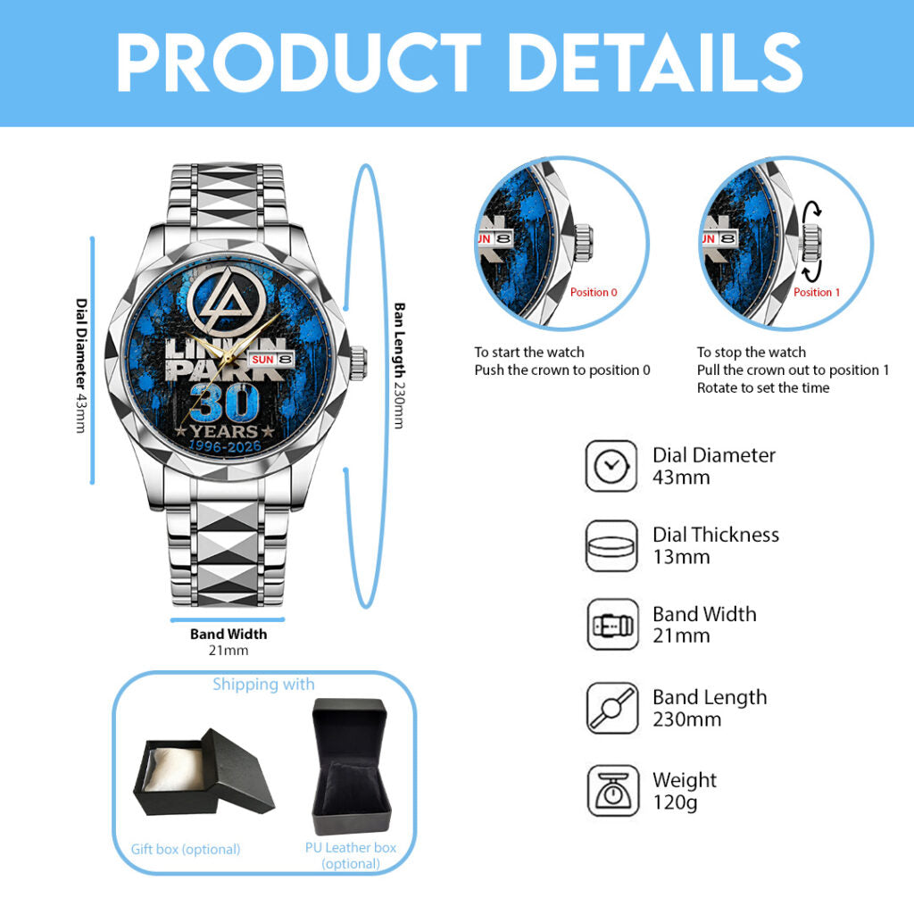 Linkin Park 30th Anniversary Alloy Luxury Quartz Watch - TANTN24654