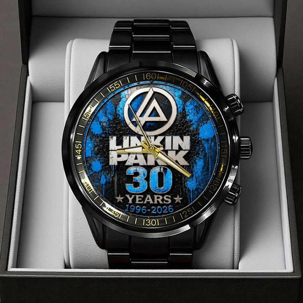Linkin Park 30th Anniversary Black Stainless Steel Watch - TANTN24655