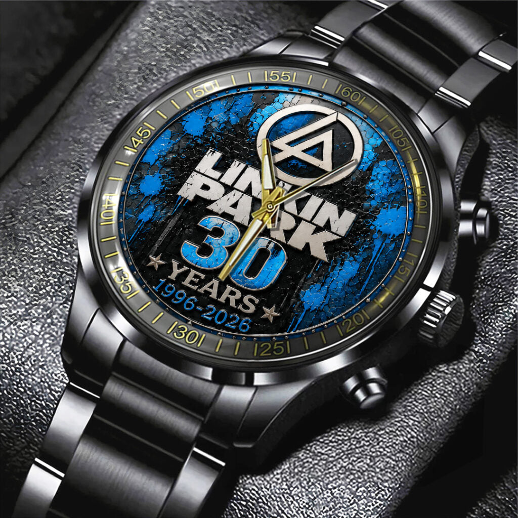 Linkin Park 30th Anniversary Black Stainless Steel Watch - TANTN24655