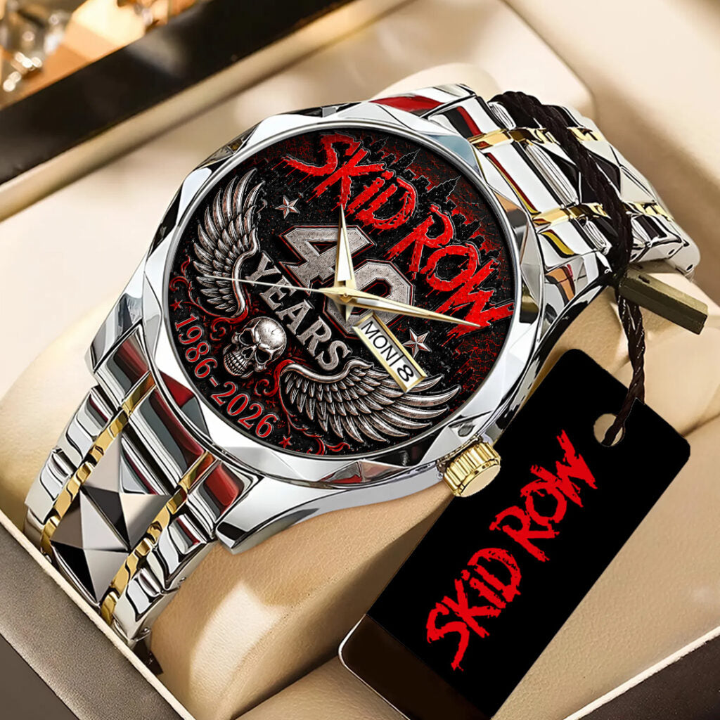 Skid Row 40th Anniversary Alloy Luxury Quartz Watch - TANTN24658