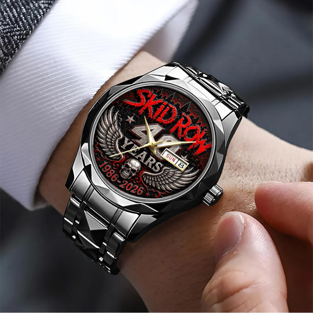 Skid Row 40th Anniversary Alloy Luxury Quartz Watch - TANTN24658