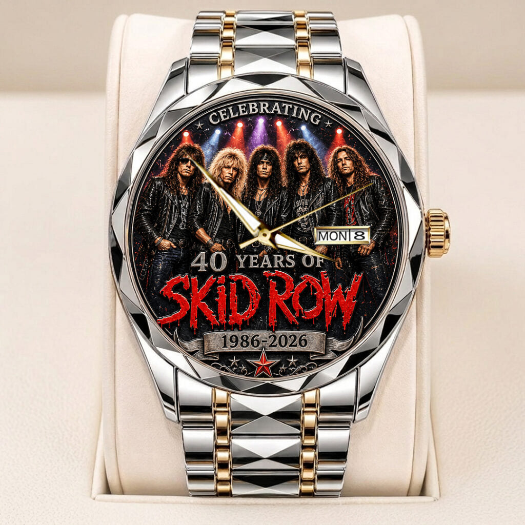 Skid Row 40th Anniversary Alloy Luxury Quartz Watch - TANTN24660