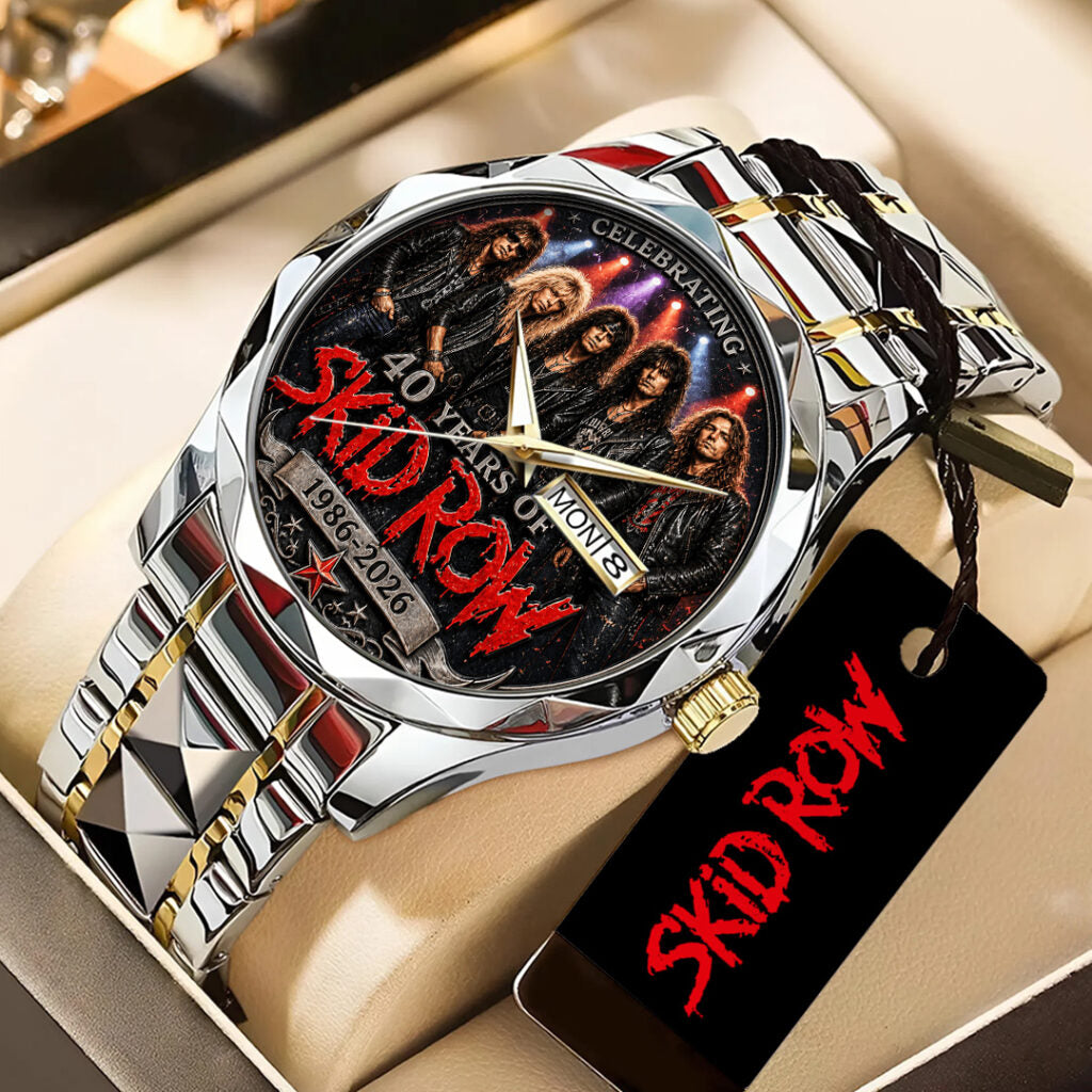 Skid Row 40th Anniversary Alloy Luxury Quartz Watch - TANTN24660