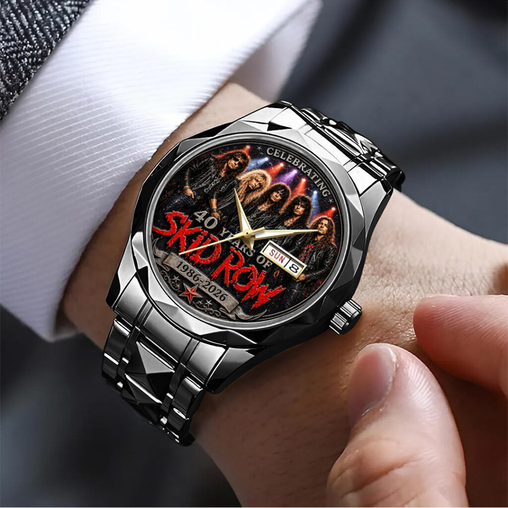 Skid Row 40th Anniversary Alloy Luxury Quartz Watch - TANTN24660