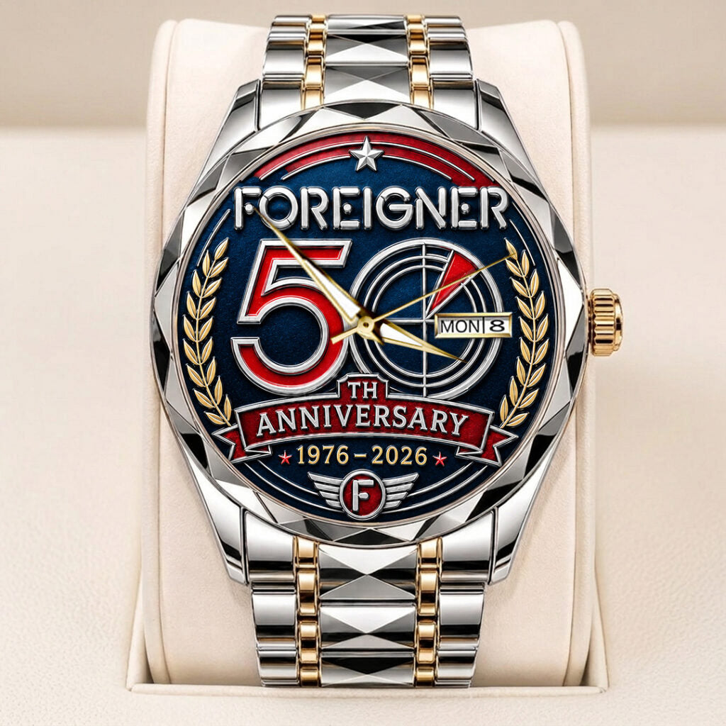 Foreigner 50th Anniversary Alloy Luxury Quartz Watch - TANTN24662