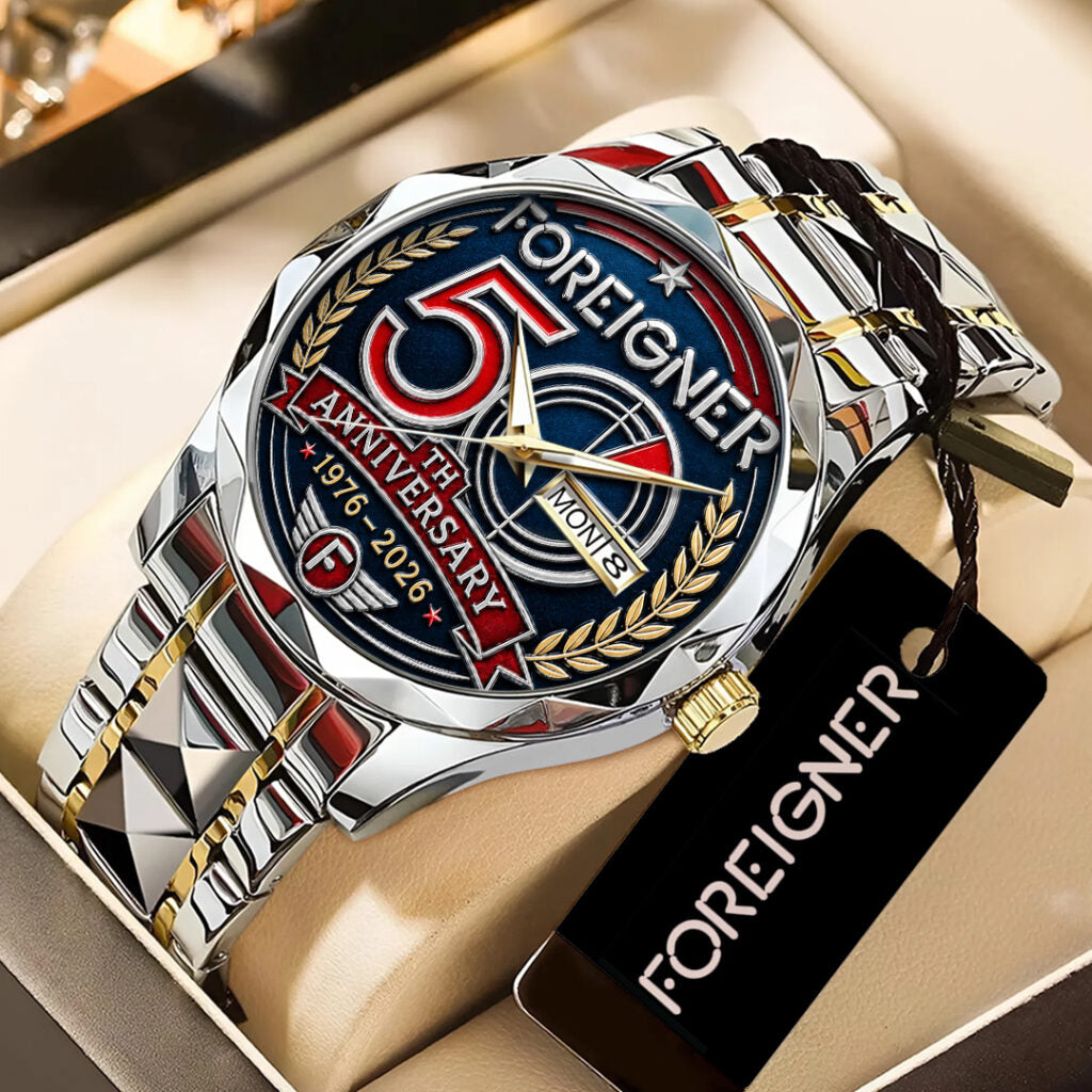 Foreigner 50th Anniversary Alloy Luxury Quartz Watch - TANTN24662