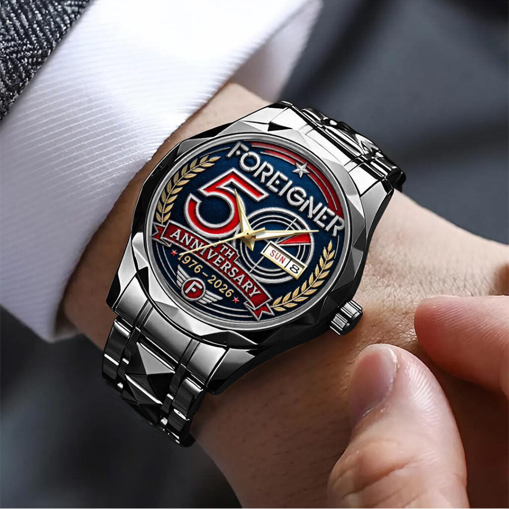 Foreigner 50th Anniversary Alloy Luxury Quartz Watch - TANTN24662
