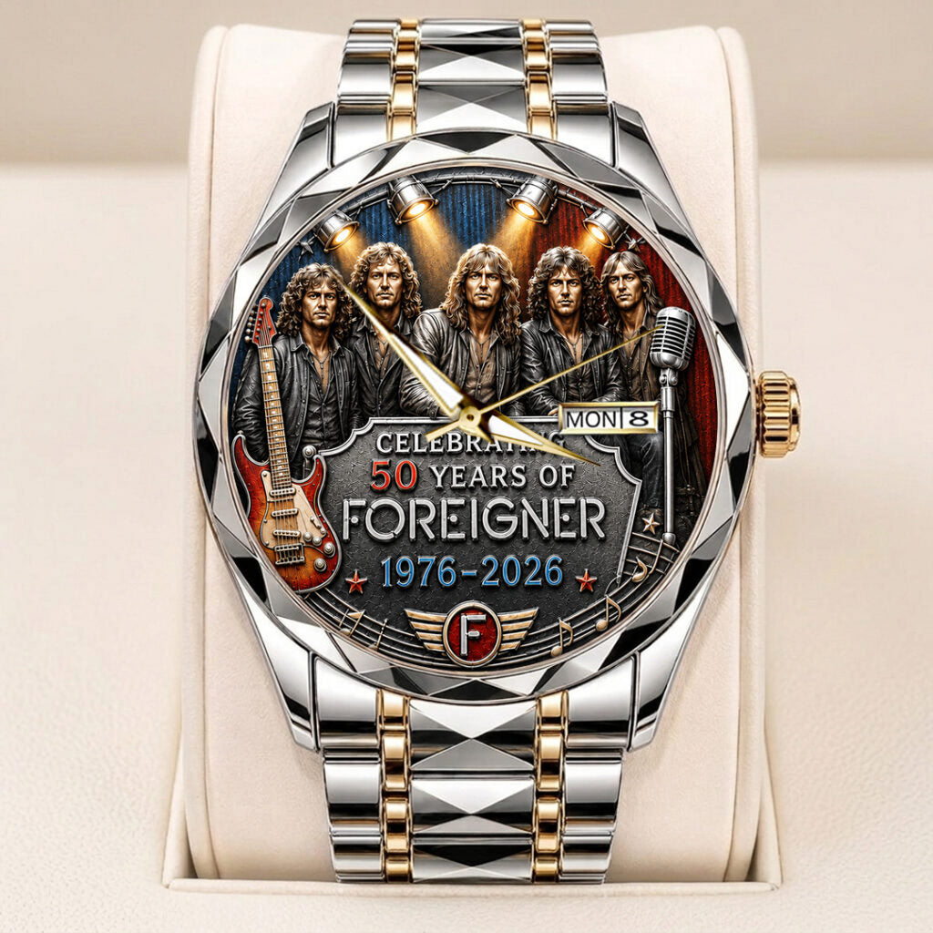 Foreigner 50th Anniversary Alloy Luxury Quartz Watch - TANTN24664