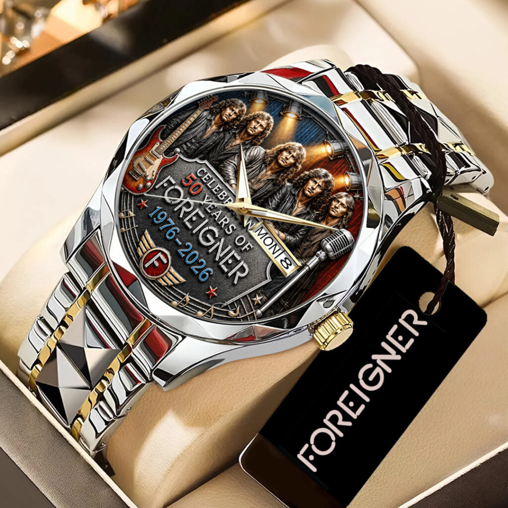 Foreigner 50th Anniversary Alloy Luxury Quartz Watch - TANTN24664