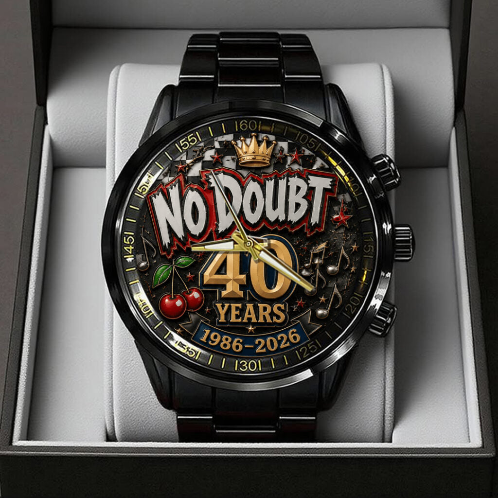 No Doubt 40th Anniversary Black Stainless Steel Watch - TANTN24667