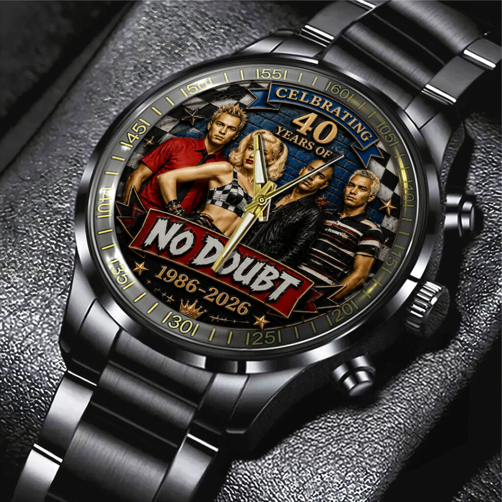 No Doubt 40th Anniversary Black Stainless Steel Watch - TANTN24669