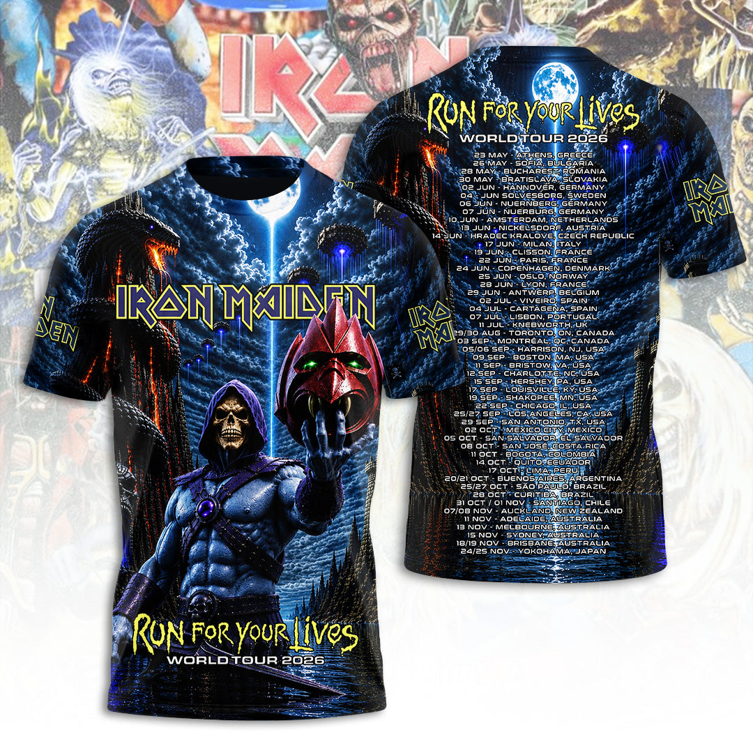 Iron Maiden Tour 2026 3D Apparel – TANTN24689