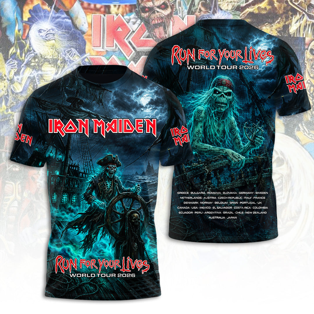 Iron Maiden Tour 2026 3D Apparel – TANTN24699