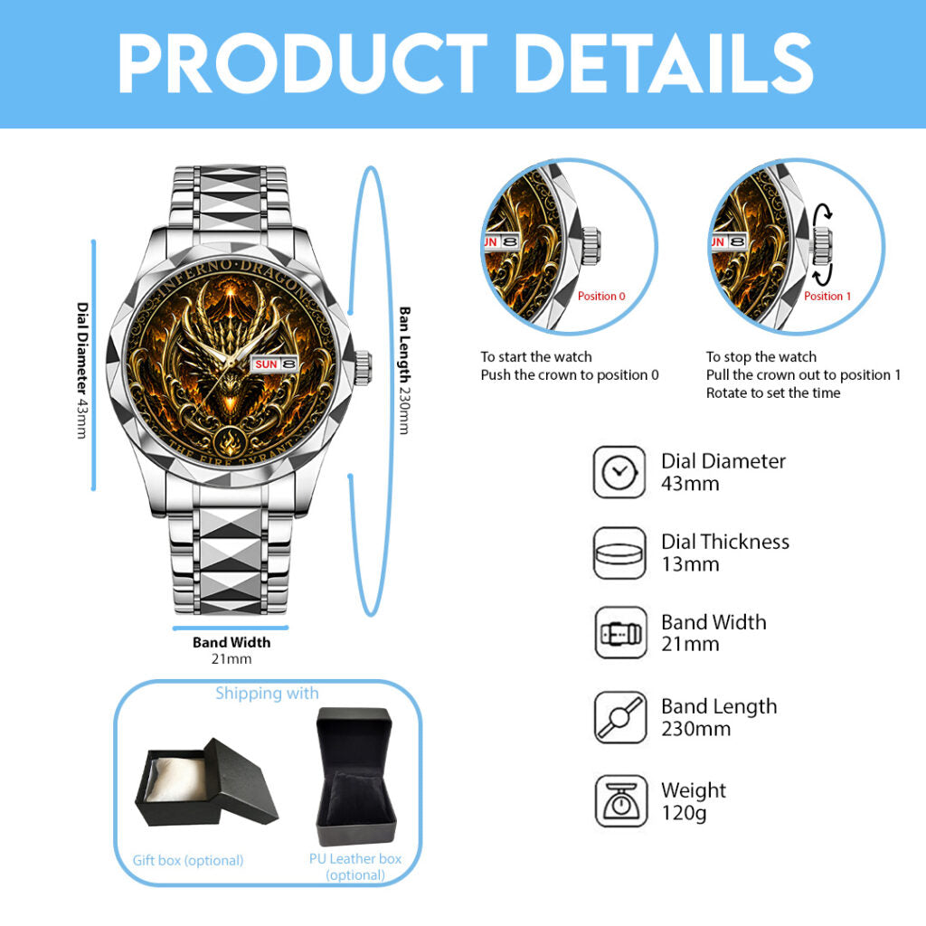 Frost Dragon Alloy Luxury Quartz Watch - TANTN24708