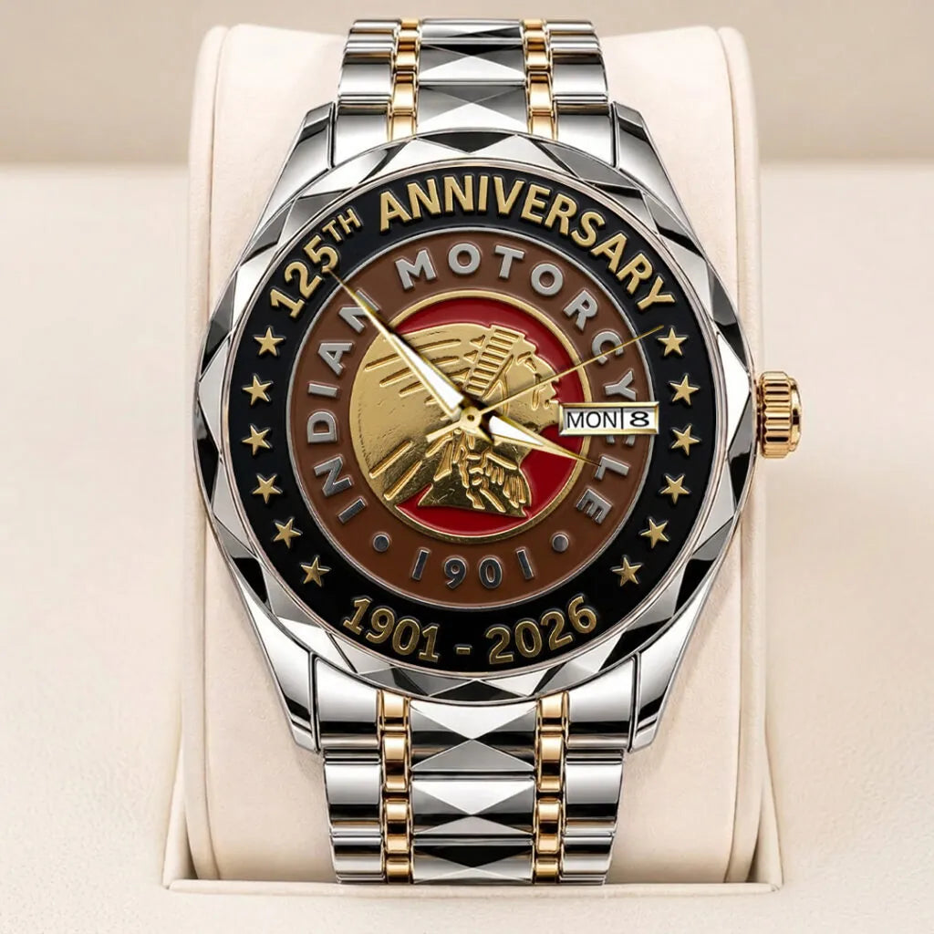 Indian Motorcycle 125th Anniversary Alloy Luxury Quartz Watch - TANTN24801