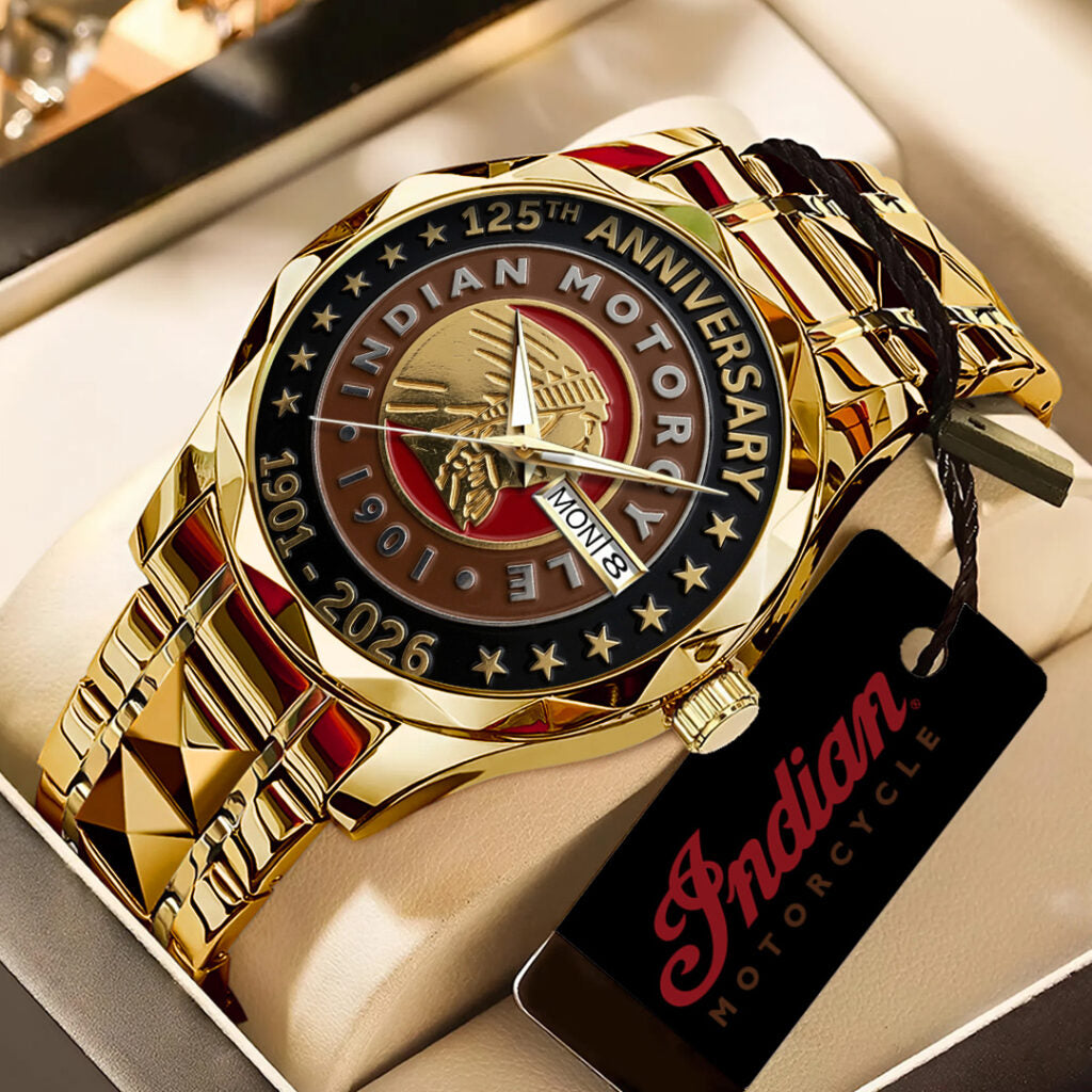 Indian Motorcycle 125th Anniversary Alloy Luxury Quartz Watch - TANTN24801