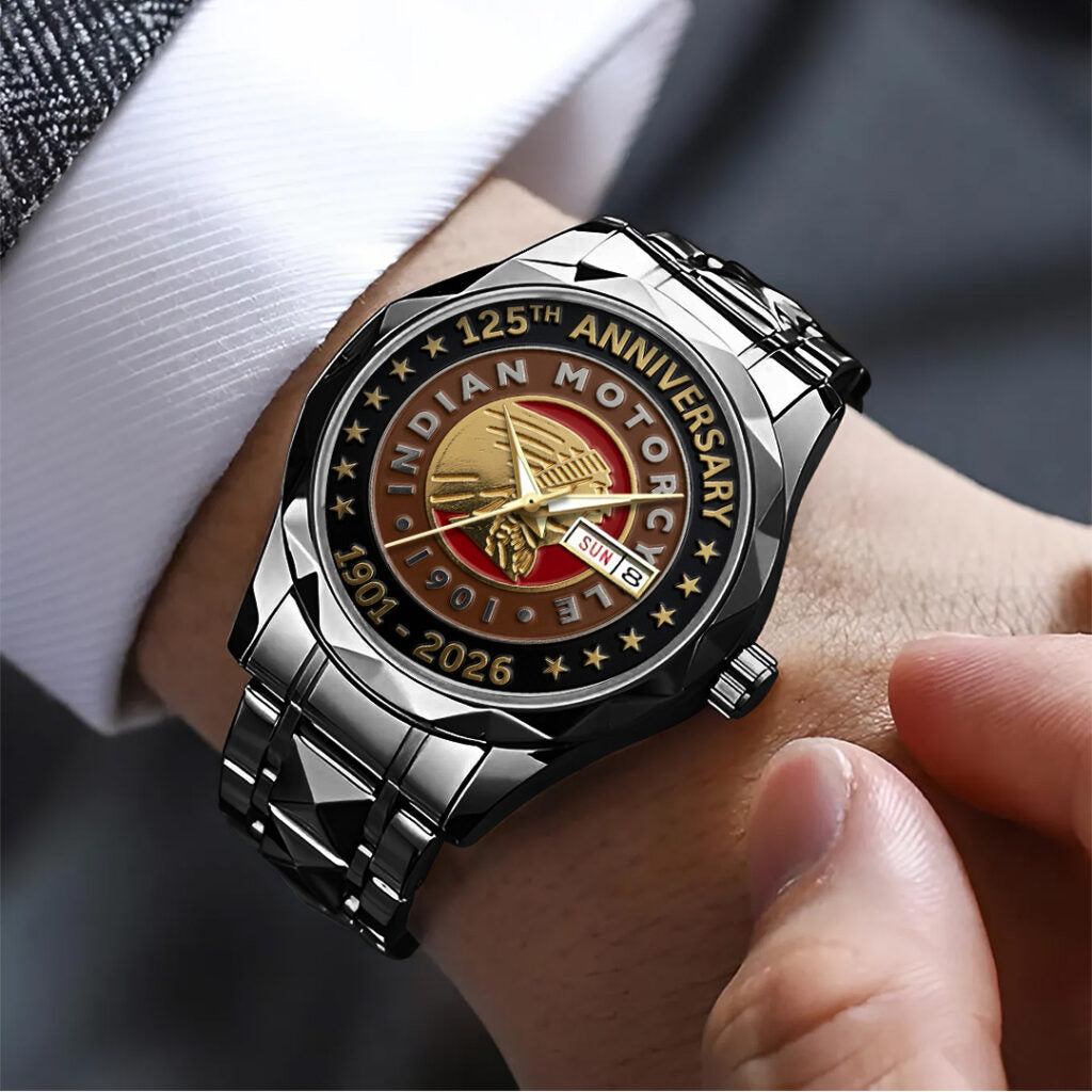 Indian Motorcycle 125th Anniversary Alloy Luxury Quartz Watch - TANTN24801