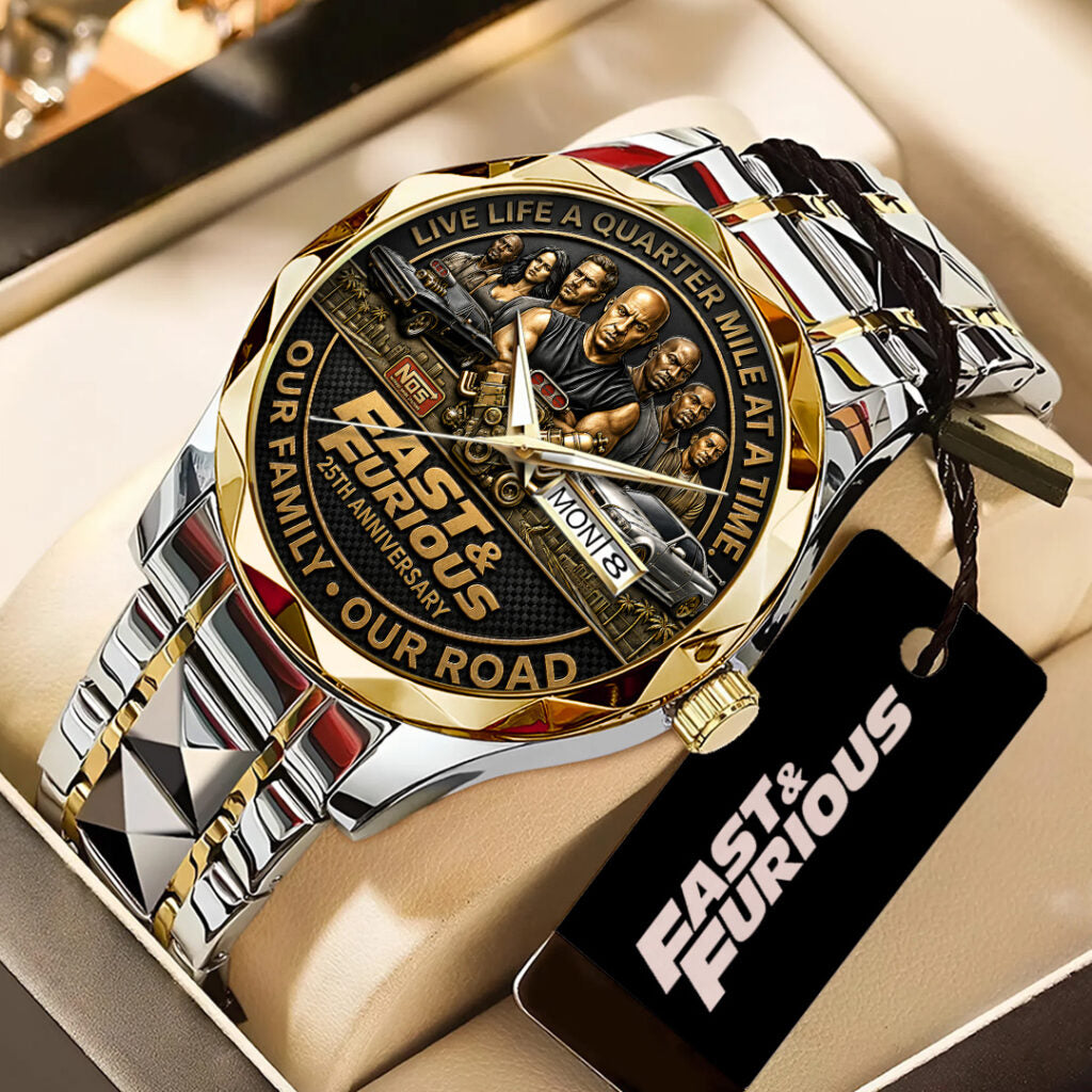 Fast & Furious 25th Anniversary Alloy Luxury Quartz Watch - TANTN24842