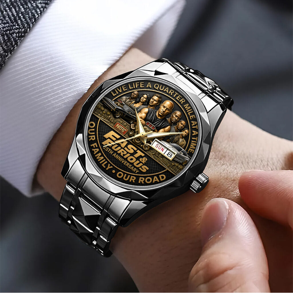 Fast & Furious 25th Anniversary Alloy Luxury Quartz Watch - TANTN24842