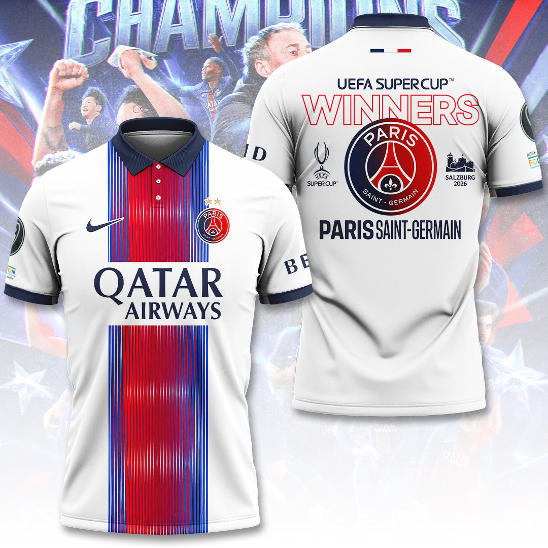 Paris Saint-Germain 2026 UEFA Super Cup Winners 3D Apparel – TANTN24895