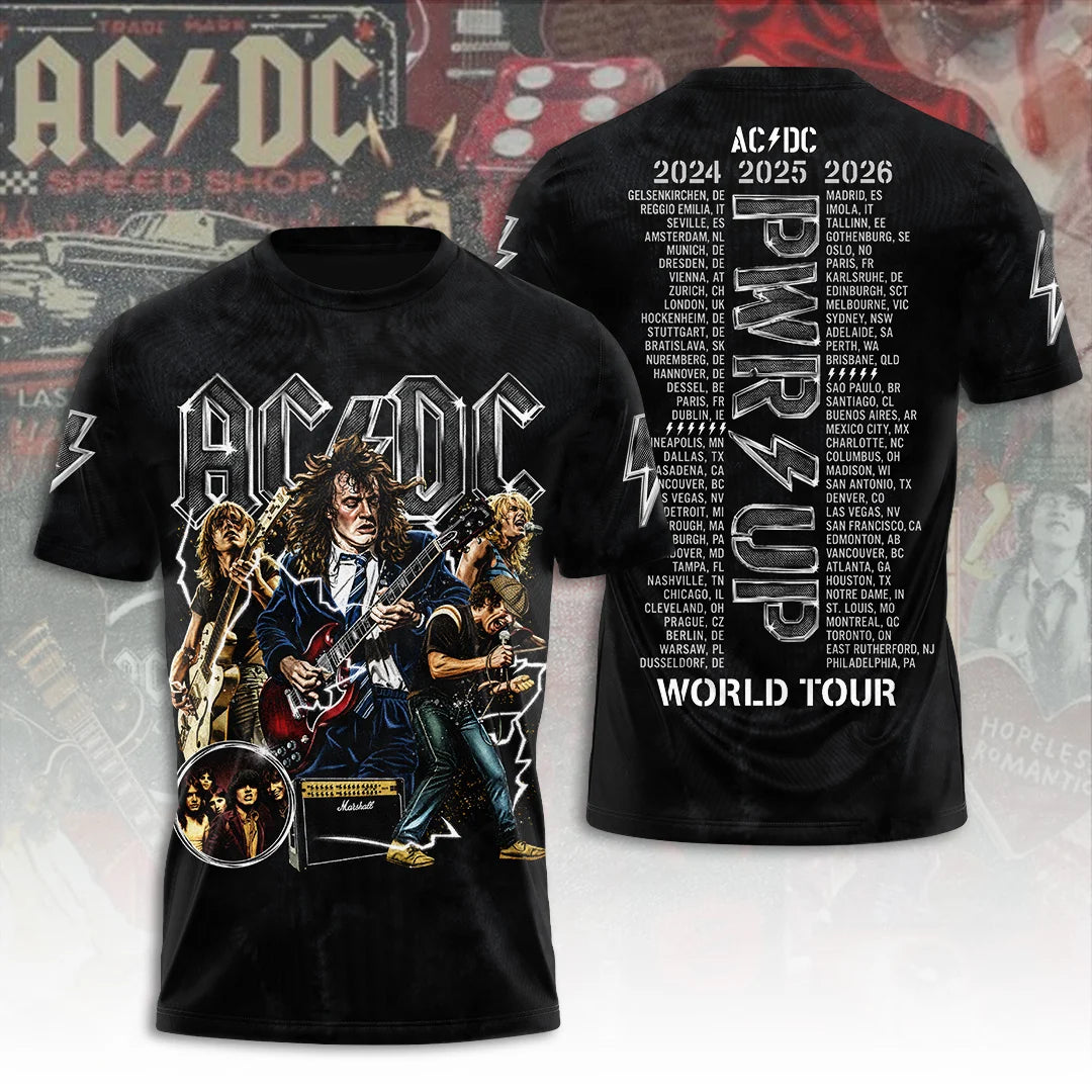 AC/DC World Tour 2026 3D Apparel – TANTN24954