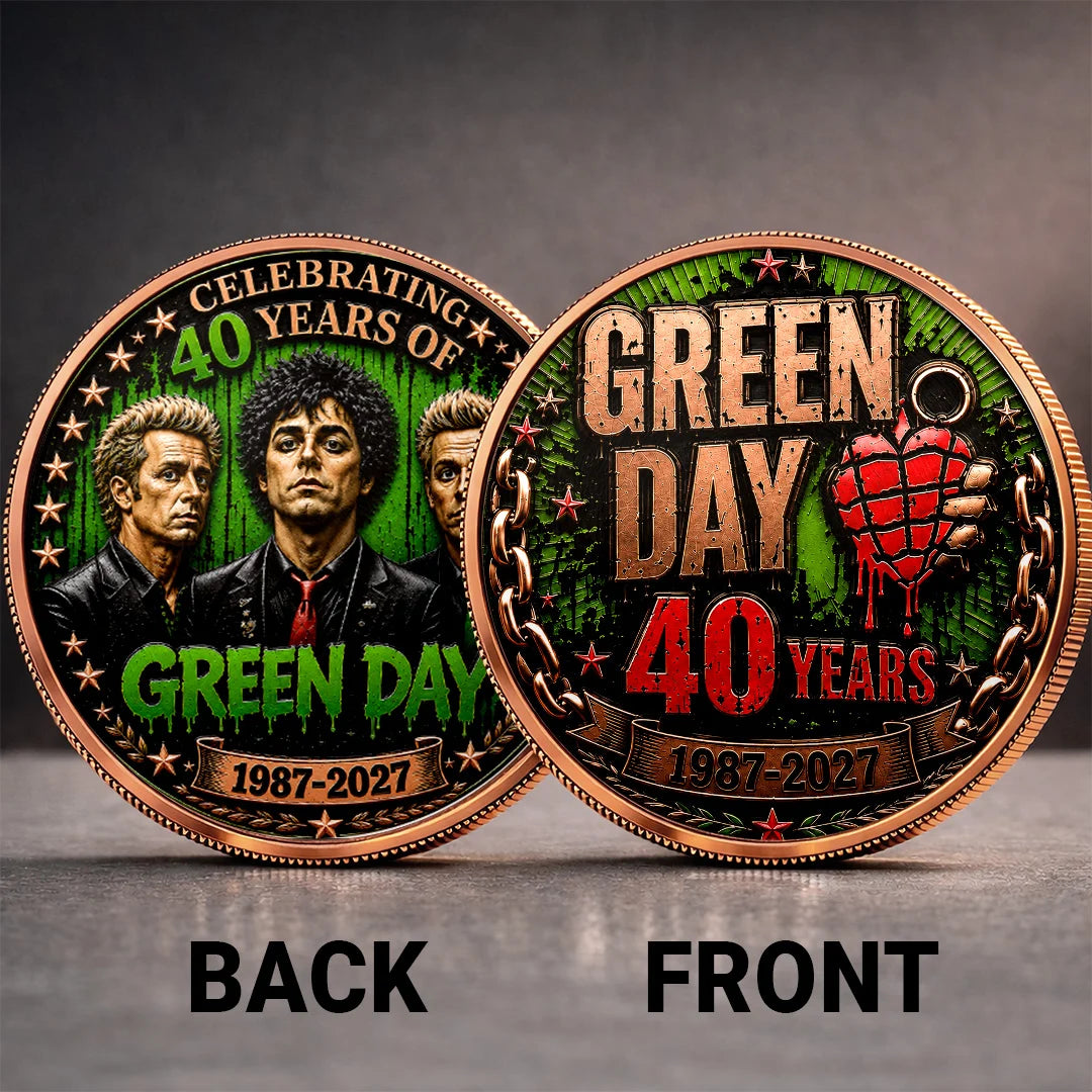 Green Day 40th Anniversary Commemorative Coin – TANTN25030