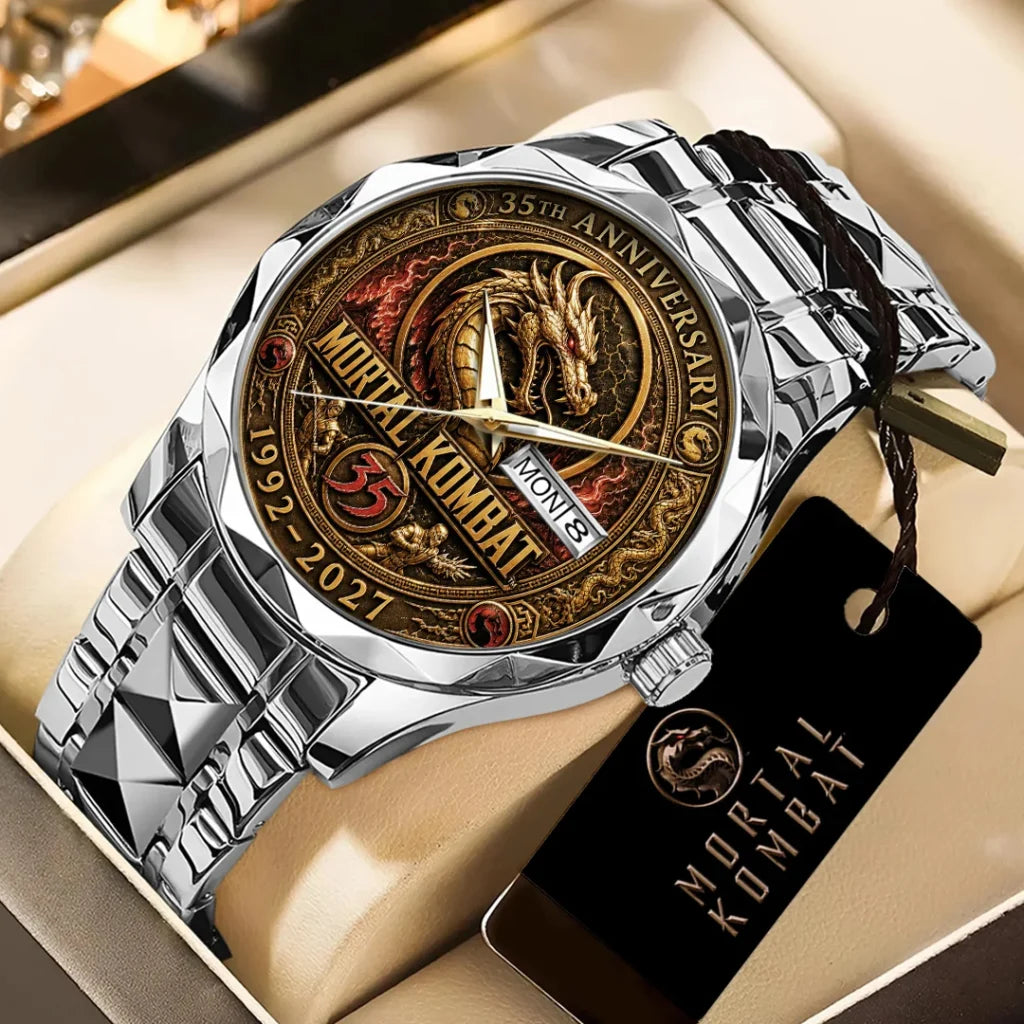 Mortal Kombat 35th Anniversary Alloy Luxury Quartz Watch - TANTN25105