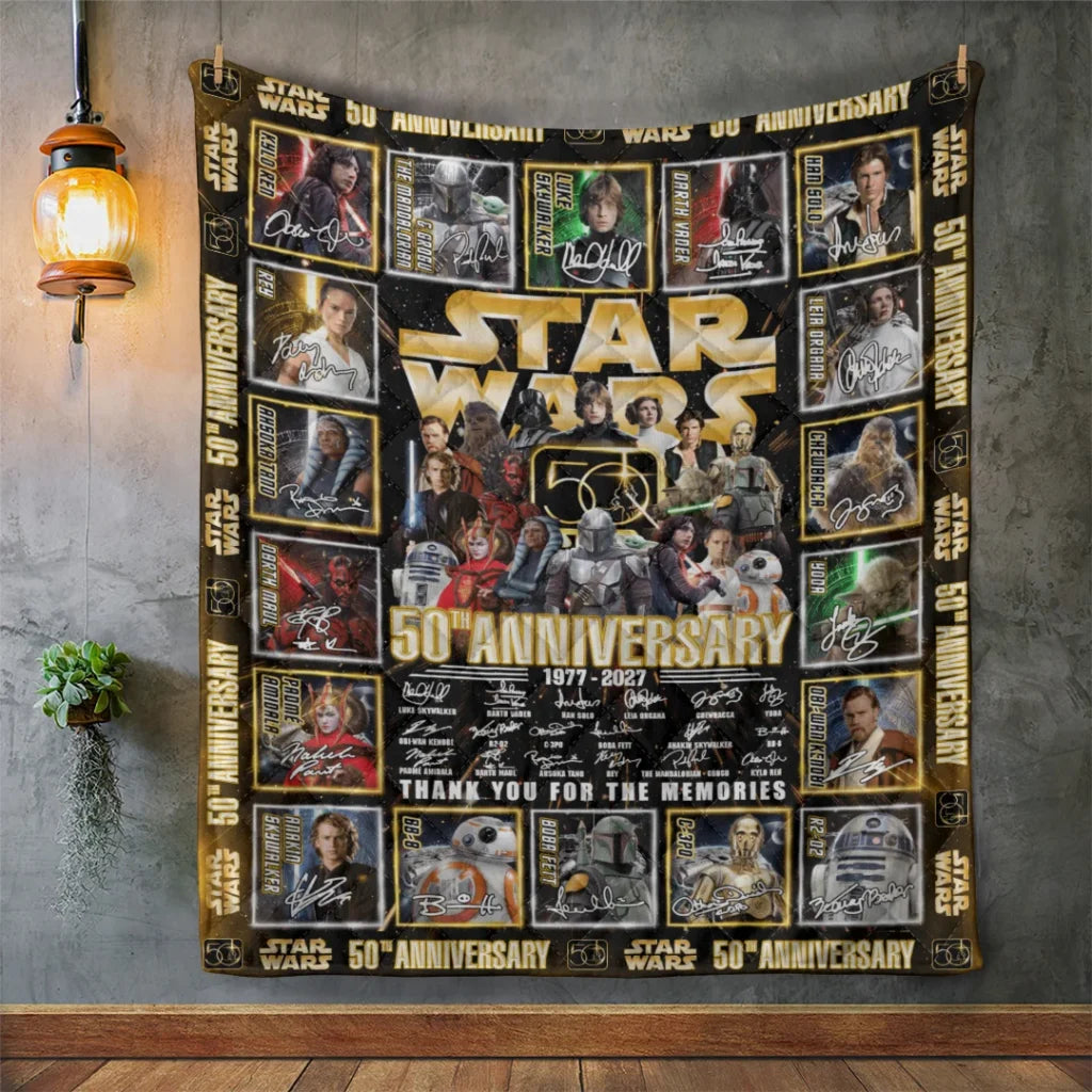 Star Wars 50th Anniversary Quilt Blanket - TANTN25175