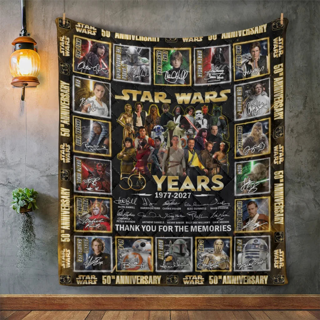 Star Wars 50th Anniversary Quilt Blanket - TANTN25176