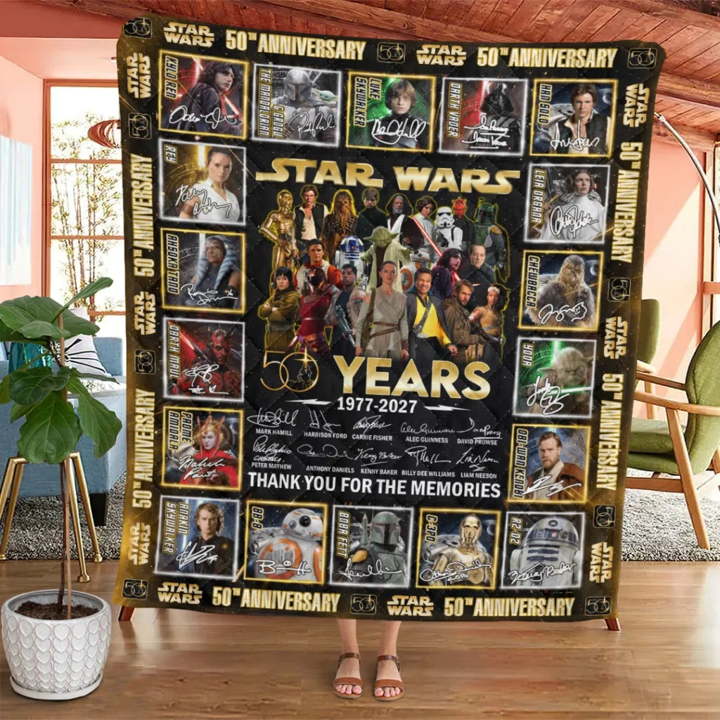 Star Wars 50th Anniversary Quilt Blanket - TANTN25176