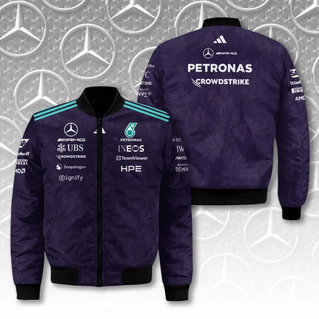 Mercedes AMG Petronas F1 Team Vanda Bloom 2026 3D Bomber Jacket – TANTN25287