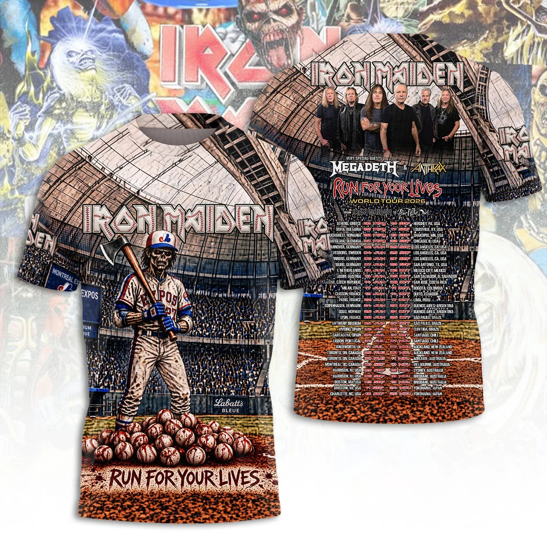 Iron Maiden Tour 2026 3D Apparel – TANTN25373