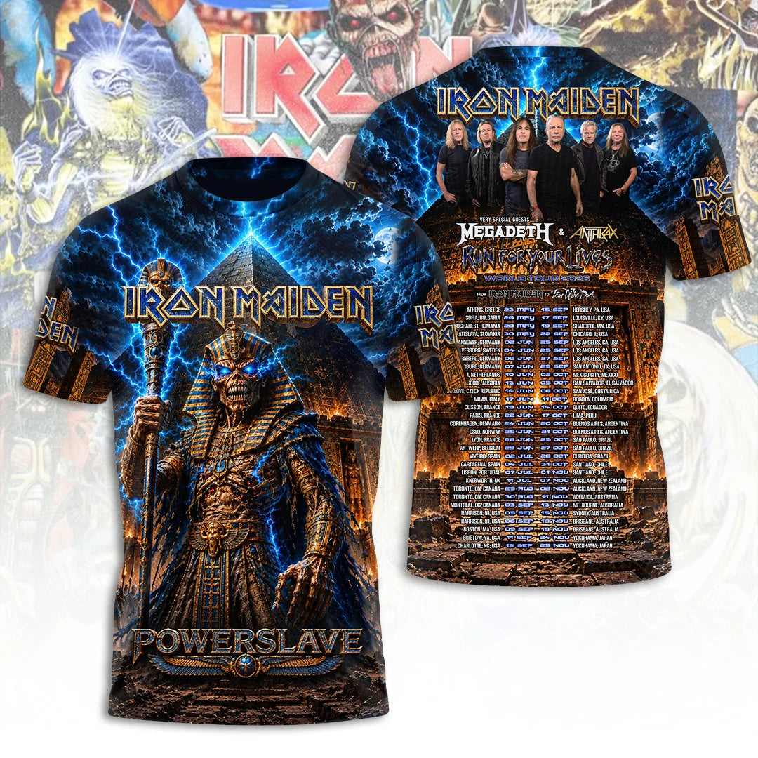 Iron Maiden Tour 2026 3D Apparel – TANTN25455