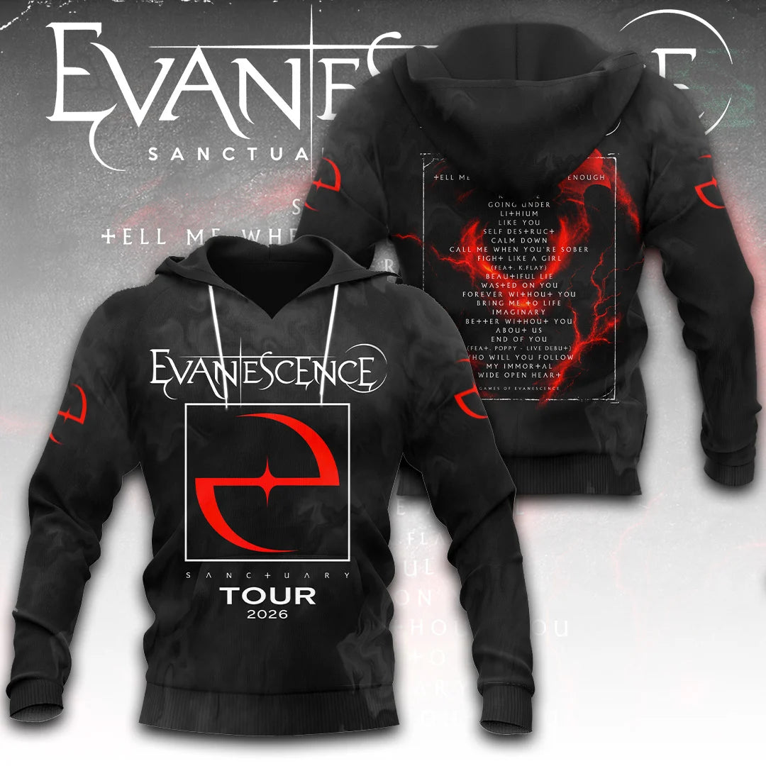 Evanescence Tour 2026 3D Apparel – TANTN25520
