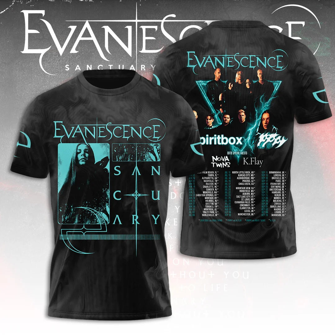 Evanescence Tour 2026 3D Apparel – TANTN25602