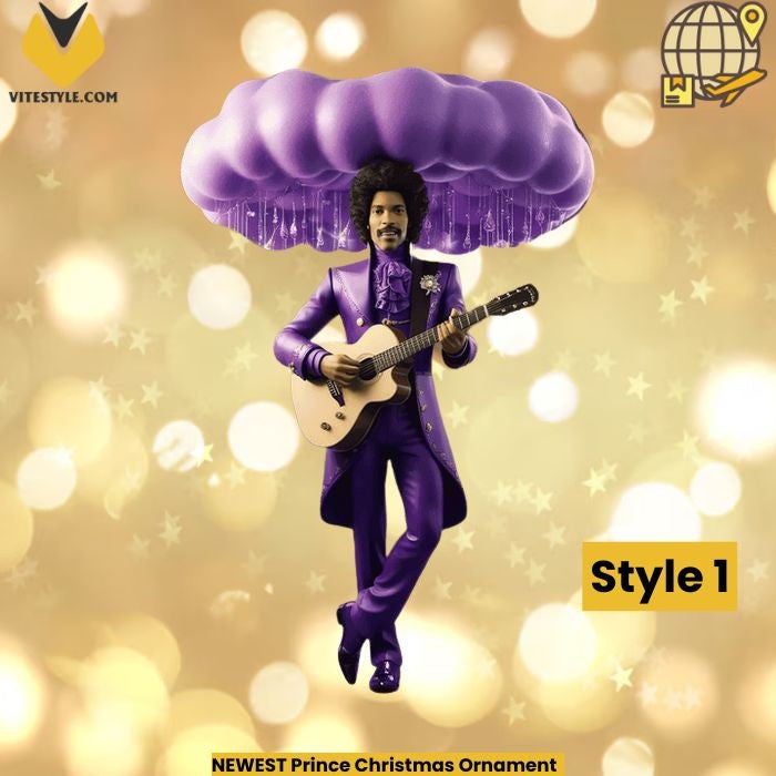 NEWEST Prince Christmas Ornament