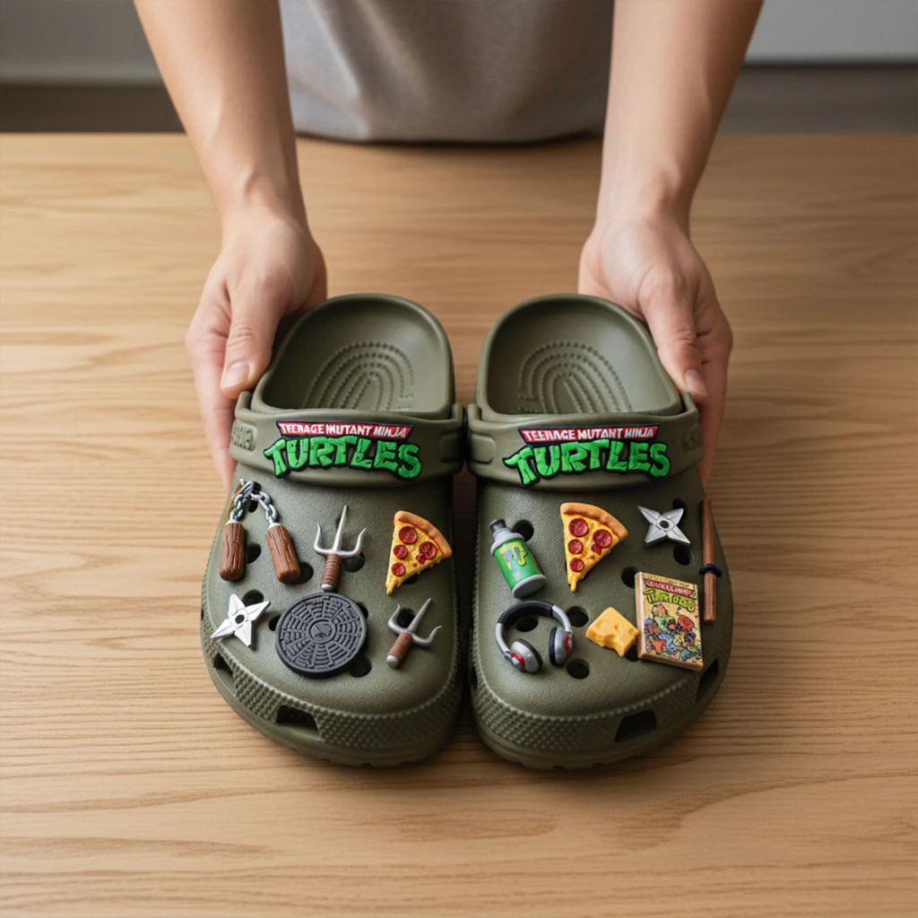 TNMN Teenage Mutant Ninja Turtles Croc Charms