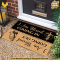 I Am Blessed Coming In Going Out Doormat