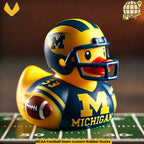 NCAA Football team custom Rubber Ducks Ornament